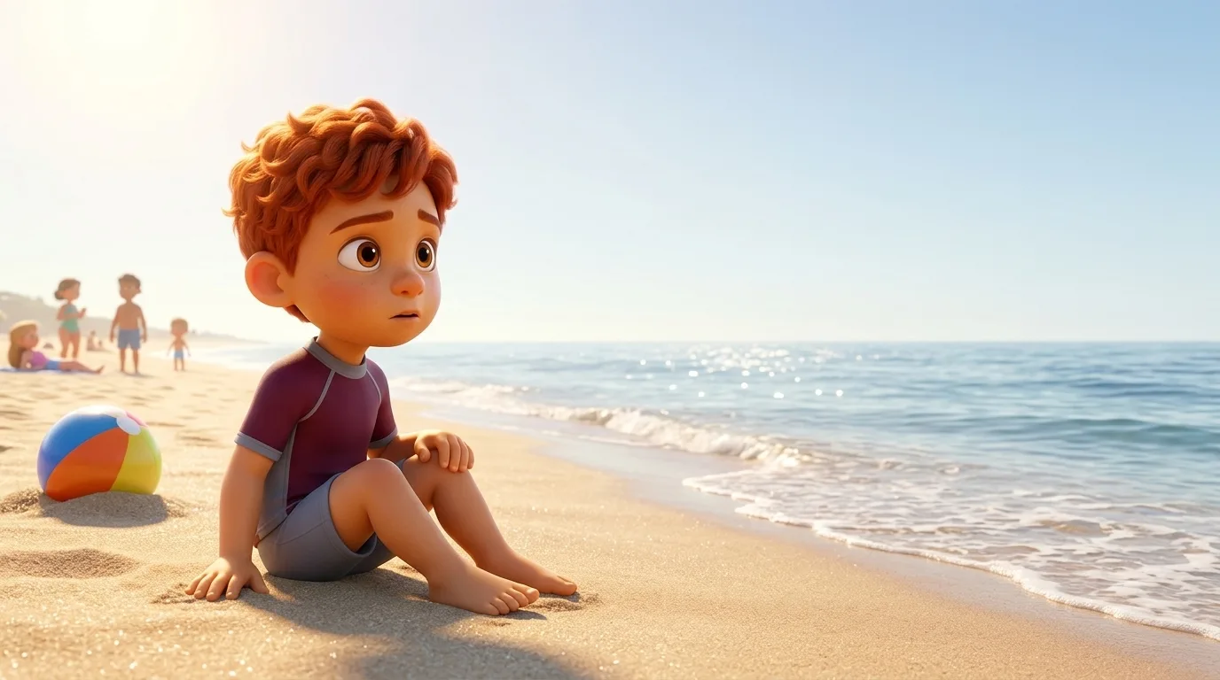 The Kid Who Was Afraid of Swimming — personalised storybook preview